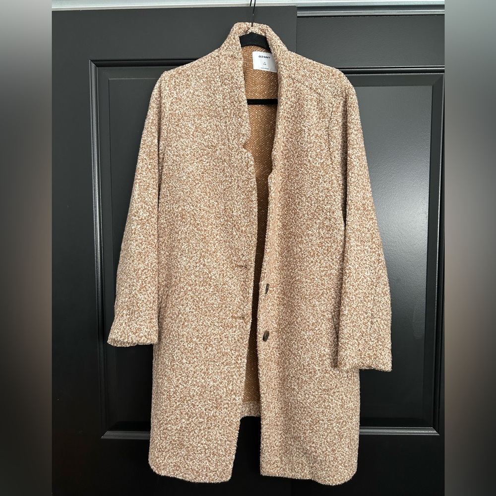 Old Navy Tan Textured Coat